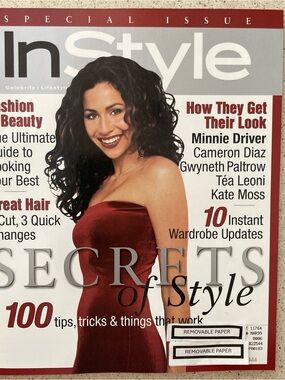InStyle Magazine SPECIAL ISSUE Fall 1998 Minnie Driver - Address Label Printed
